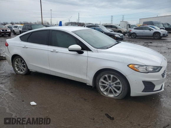 2020 Ford Fusion SE with VIN 3FA6P0HD9LR263756, listed as a Copart auction lot 47646955 with 59,130 mi miles and Salvage Title. Bid and sale history available at carsss.com. Image 4.