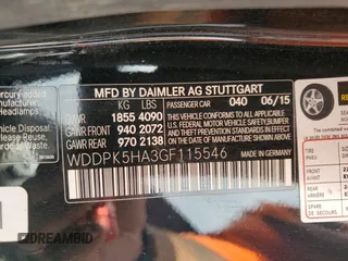 2016 Mercedes-Benz SLK 350 with VIN WDDPK5HA3GF115546, listed as a Copart auction lot 56627415 with 100,429 mi miles and Salvage title. Bid and sale history available at DreamBid. Image 12.