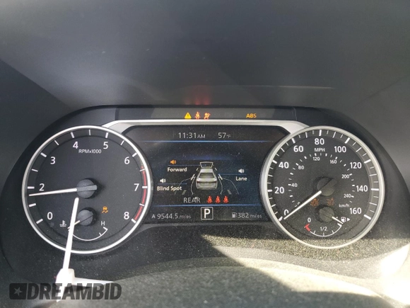 2023 Nissan Sentra SV with VIN 3N1AB8CVXPY325214, listed as a Copart auction lot 51970965 with 9,544 mi miles and Salvage Title. Bid and sale history available at DreamBid. Image 9.