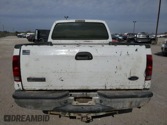 2006 Ford Super Duty F-250 XL with VIN 1FTSW20506ED86459, listed as a Copart auction lot 75339814 with 143,371 mi miles and Salvage Title. Bid and sale history available at carsss.com. Image 6.
