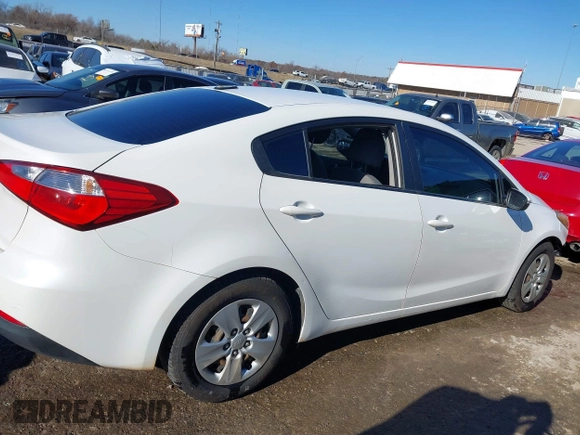 2016 Kia Forte LX with VIN KNAFX4A67G5554081, listed as a IAAI auction lot 41115117 with 145,432 mi miles. Bid and sale history available at carsss.com. Image 13.