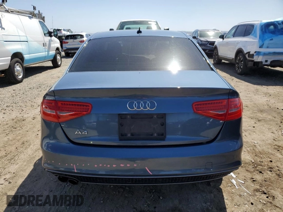 2016 Audi A4 Premium with VIN WAUAFAFL1GN013523, listed as a Copart auction lot 48074235 with 61,787 mi miles and Salvage Title. Bid and sale history available at carsss.com. Image 6.