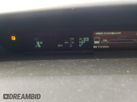 2010 Toyota Prius II with VIN JTDKN3DU1A0124501, listed as a Copart auction lot 50991285 with 112,580 mi miles and Salvage Title. Bid and sale history available at DreamBid. Image 9.