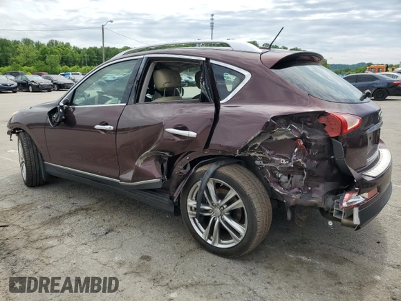 2012 Infiniti EX Journey with VIN JN1AJ0HR1CM451720, listed as a Copart auction lot 55737725 with 128,433 mi miles and Salvage title. Bid and sale history available at DreamBid. Image 2.