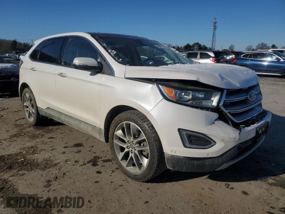 2018 Ford Edge Titanium with VIN 2FMPK4K85JBB36512, listed as a Copart auction lot 45997105 with 126,720 mi miles and Salvage Title. Bid and sale history available at carsss.com. Image 4.