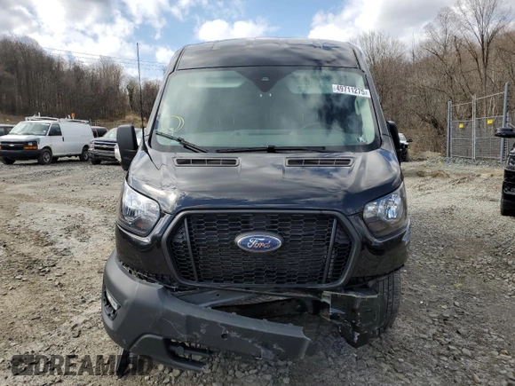 2021 Ford Transit Cargo with VIN 1FTBR1C82MKA77940, listed as a Copart auction lot 49711275 with 34,989 mi miles and Salvage Title. Bid and sale history available at DreamBid. Image 5.