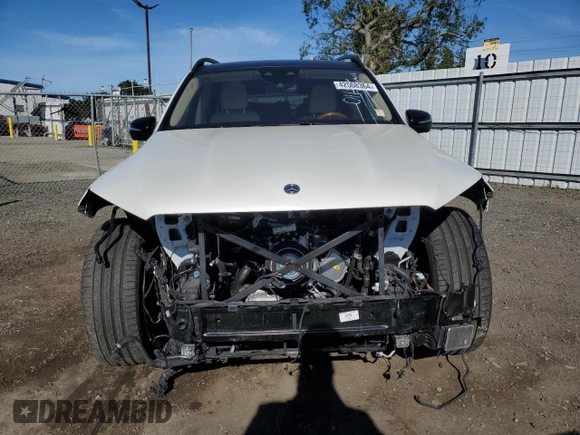 2022 Mercedes-Benz GLS 450 with VIN 4JGFF5KE1NA698159, listed as a Copart auction lot 42508364 with 23,585 mi miles and . Bid and sale history available at DreamBid. Image 5.