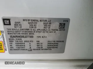2014 Buick Enclave Convenience with VIN 5GAKRAKD6EJ277369, listed as a Copart auction lot 85307794 with 117,858 mi miles and Salvage Title. Bid and sale history available at carsss.com. Image 14.