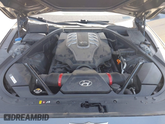 2015 Hyundai Genesis 5.0L with VIN KMHGN4JF4FU024633, listed as a IAAI auction lot 42187544 with 185,178 mi miles. Bid and sale history available at carsss.com. Image 10.
