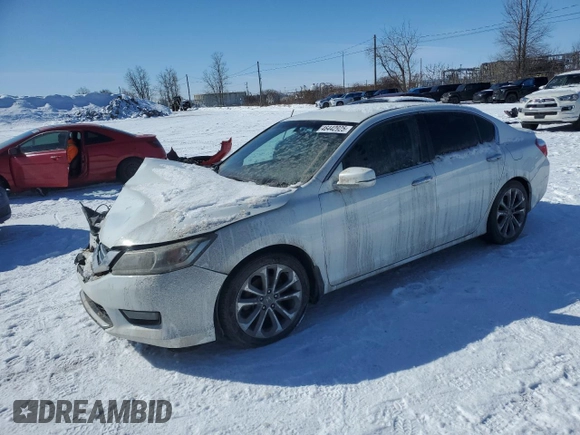 2014 Honda Accord Sedan Sport with VIN 1HGCR2F56EA809989, listed as a Copart auction lot 46442925 with 310,883 mi miles and Salvage Title. Bid and sale history available at carsss.com. Image 1.