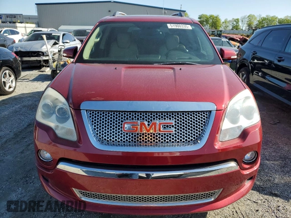 2012 GMC Acadia Denali z VIN 1GKKVTEDXCJ230039, wystawiony jako Copart lot #51900335 z przebiegiem 149 645 mil mil oraz Szkoda całkowita • Salvage title. Historia ofert i sprzedaży dostępna na DreamBid. Obrazek 5.