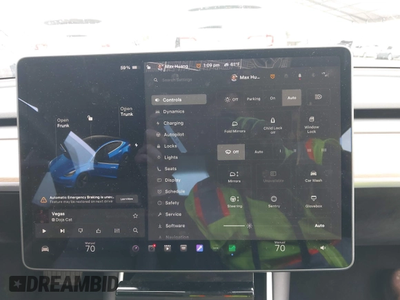 2020 Tesla Model 3 Standard Range Plus with VIN 5YJ3E1EAXLF644679, listed as a IAAI auction lot 41500595 with 53,726 mi miles and . Bid and sale history available at DreamBid. Image 18.