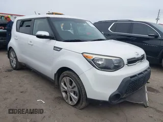 2014 Kia Soul + with VIN KNDJP3A55E7097836, listed as a IAAI auction lot 41276910 with 127,280 mi miles and . Bid and sale history available at DreamBid. Image 1.