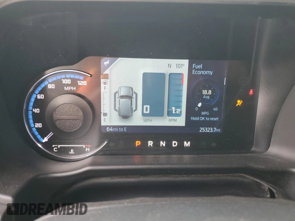 2022 Ford Bronco with VIN 1FMEE5DH7NLB89588, listed as a Copart auction lot 59777455 with 25,323 mi miles and Salvage title. Bid and sale history available at DreamBid. Image 9.