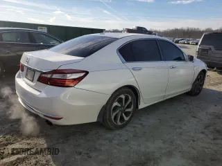 2016 Honda Accord Sedan EX with VIN 1HGCR2F74GA027629, listed as a Copart auction lot 45729885 with 233,938 mi miles and Salvage Title. Bid and sale history available at carsss.com. Image 3.