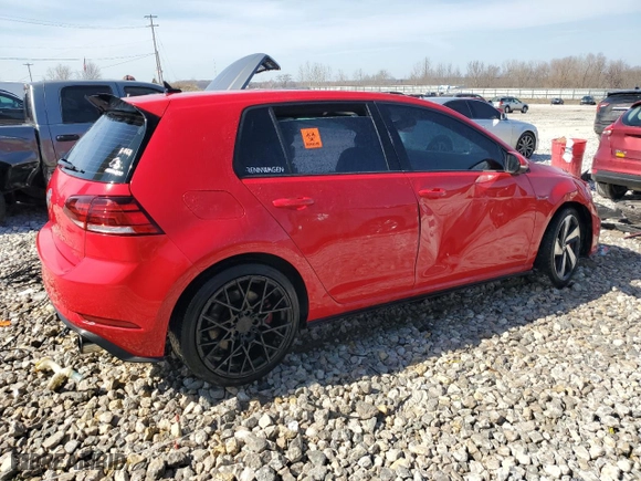 2018 Volkswagen Golf GTI S with VIN 3VW447AU0JM297184, listed as a Copart auction lot 48188635 with 0 mi miles and Clean Title. Bid and sale history available at carsss.com. Image 3.
