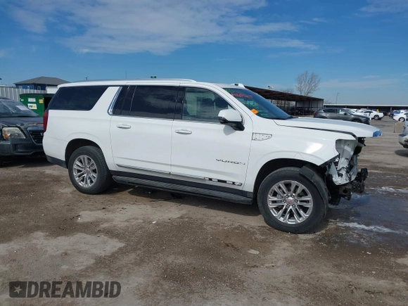 2021 GMC Yukon XL SLT with VIN 1GKS1GKD6MR100561, listed as a IAAI auction lot 41609215 with 37,429 mi miles and . Bid and sale history available at carsss.com. Image 13.