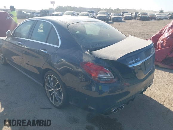2020 Mercedes-Benz C 43 AMG with VIN W1KWF6EB9LR600429, listed as a IAAI auction lot 38855677 with Not Provided miles and . Bid and sale history available at carsss.com. Image 3.