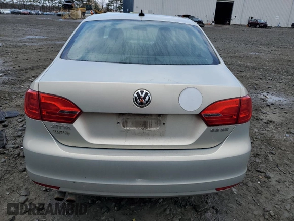 2011 Volkswagen Jetta Sedan SE w/Convenience & Sunroof PZEV with VIN 3VWDZ7AJ4BM321706, listed as a Copart auction lot 50499265 with 73,098 mi miles and Salvage Title. Bid and sale history available at carsss.com. Image 6.
