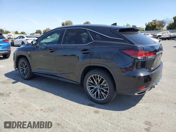 2022 Lexus RX 350 F Sport with VIN 2T2YZMDA4NC368791, listed as a Copart auction lot 60326015 with 29,217 mi miles and Salvage title. Bid and sale history available at DreamBid. Image 2.