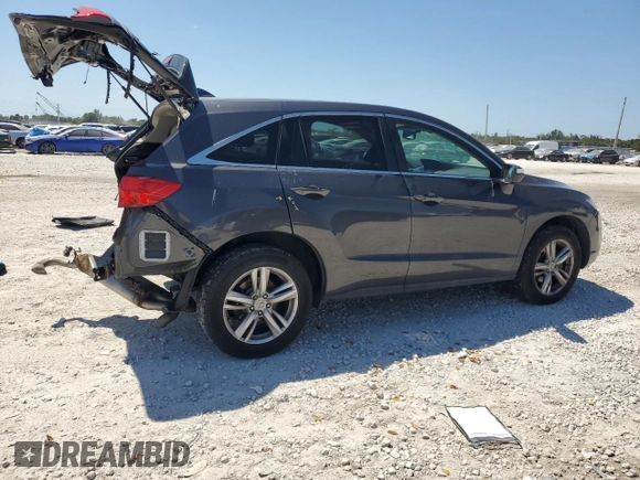 2013 Acura RDX Technology with VIN 5J8TB4H5XDL018512, listed as a Copart auction lot 53651145 with 113,634 mi miles and Salvage Title. Bid and sale history available at DreamBid. Image 3.
