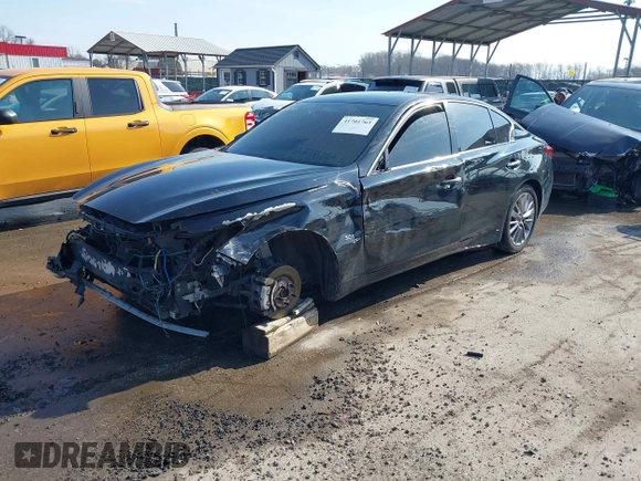 2018 Infiniti Q50 3.0t LUXE with VIN JN1EV7AP1JM590282, listed as a IAAI auction lot 41701763 with 111,318 mi miles. Bid and sale history available at carsss.com. Image 22.