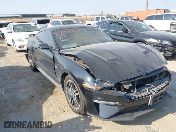 2021 Ford Mustang GT with VIN 1FA6P8CF7M5140291, listed as a IAAI auction lot 41988849 with 41,434 mi miles and . Bid and sale history available at DreamBid. Image 1.