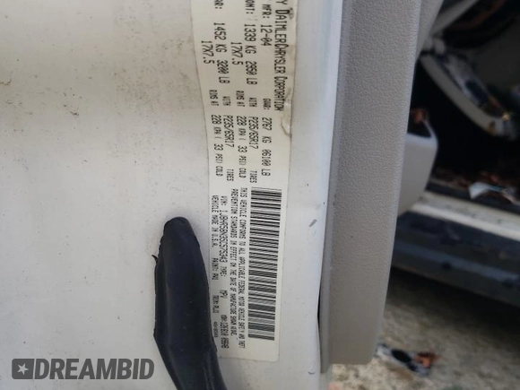 2005 Jeep Grand Cherokee Limited with VIN 1J8HR58N35C575343, listed as a Copart auction lot 57079695 with 143,772 mi miles and Salvage title. Bid and sale history available at DreamBid. Image 13.