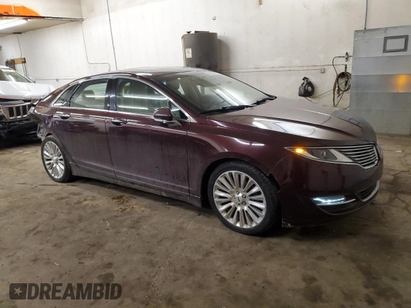 2013 Lincoln MKZ with VIN 3LN6L2J91DR823662, listed as a Copart auction lot 46675845 with 131,104 mi miles and Salvage Title. Bid and sale history available at DreamBid. Image 4.