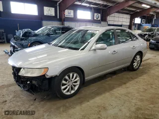 2007 Hyundai Azera SE with VIN KMHFC46F57A147922, listed as a Copart auction lot 47101075 with 107,121 mi miles and Salvage Title. Bid and sale history available at carsss.com. Image 1.