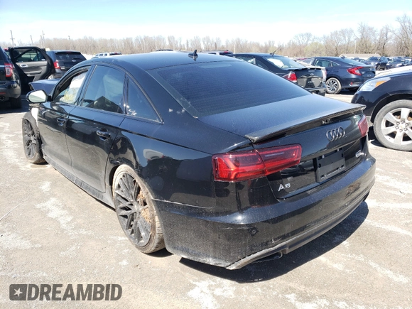 2017 Audi A6 Premium Plus with VIN WAUG8AFC1HN019022, listed as a Copart auction lot 38033001 with 77,582 mi miles. Bid and sale history available at carsss.com. Image 3.