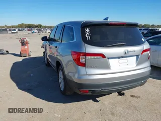 2019 Honda Pilot LX with VIN 5FNYF5H14KB029906, listed as a IAAI auction lot 40859425 with 77,920 mi miles. Bid and sale history available at carsss.com. Image 3.