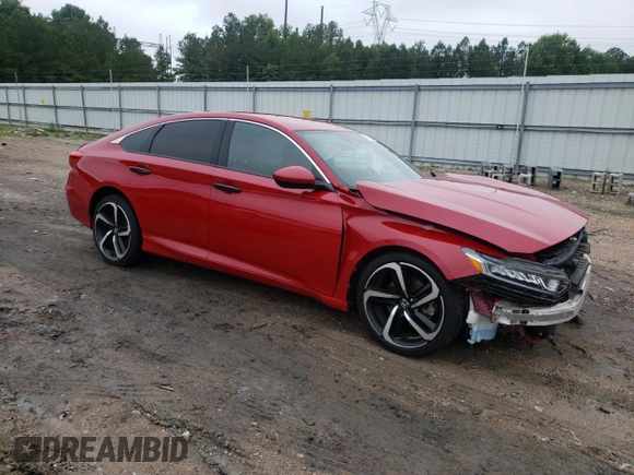2018 Honda Accord Sedan Sport 1.5T with VIN 1HGCV1F39JA137747, listed as a Copart auction lot 57206083 with 58,126 mi miles and Salvage Title. Bid and sale history available at carsss.com. Image 4.