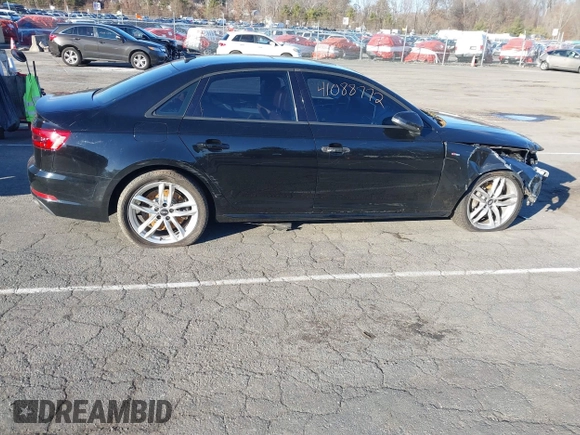 2017 Audi A4 Season of Audi Premium with VIN WAUDNAF44HN053251, listed as a IAAI auction lot 41088772 with 107,915 mi miles. Bid and sale history available at carsss.com. Image 13.
