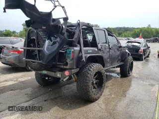 2016 Jeep Wrangler Unlimited Rubicon Hard Rock with VIN 1C4BJWFG4GL188382, listed as a Copart auction lot 60615403 with 39,629 mi miles and Salvage Title. Bid and sale history available at carsss.com. Image 3.