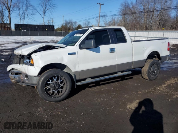 2006 Ford F-150 XLT with VIN 1FTPX145X6NB15870, listed as a Copart auction lot 45870145 with 218,990 mi miles and Salvage Title. Bid and sale history available at carsss.com. Image 1.