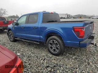 2024 Ford F-150 STX with VIN 1FTEW2KP1RFA60745, listed as a Copart auction lot 43377715 with 15,781 mi miles and Salvage Title. Bid and sale history available at carsss.com. Image 2.