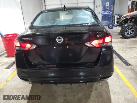 2021 Nissan Versa SV with VIN 3N1CN8EVXML894666, listed as a Copart auction lot 41334855 with 58,310 mi miles and Salvage Title. Bid and sale history available at DreamBid. Image 6.
