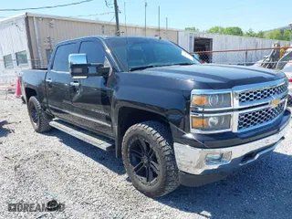 2015 Chevrolet Silverado 1500 LTZ with VIN 3GCUKSEC1FG343060, listed as a IAAI auction lot 42043989 with 157,645 mi miles. Bid and sale history available at carsss.com. Image 1.