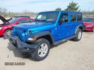 2021 Jeep Wrangler Unlimited Sport S z VIN 1C4HJXDG4MW743151, wystawiony jako IAAI lot #42204776 z przebiegiem 42 363 mil mil oraz . Historia ofert i sprzedaży dostępna na DreamBid. Obrazek 17.
