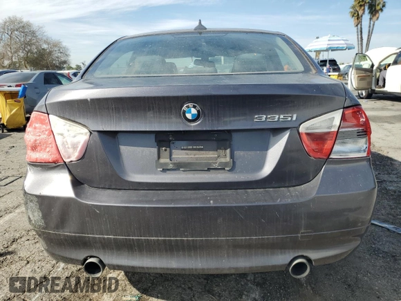 2008 BMW 3 Series 335i with VIN WBAVB77518NH79417, listed as a Copart auction lot 43577375 with 97,291 mi miles and Salvage Title. Bid and sale history available at carsss.com. Image 6.