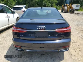 2020 Audi A6 Premium Plus with VIN WAUE8AF22LN066258, listed as a Copart auction lot 58613024 with 62,422 mi miles and Salvage Title. Bid and sale history available at carsss.com. Image 6.