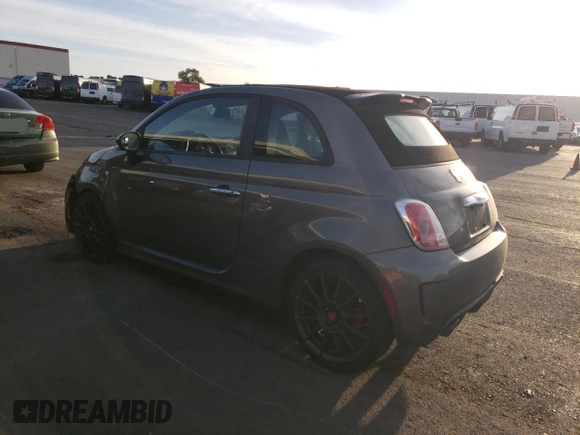 2013 FIAT 500 Abarth with VIN 3C3CFFJH4DT667752, listed as a Copart auction lot 81510114 with 98,886 mi miles and Salvage Title. Bid and sale history available at carsss.com. Image 2.