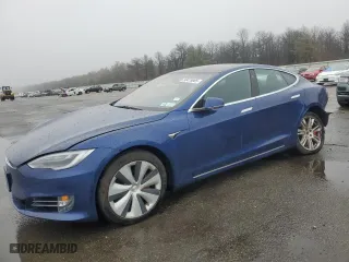 2020 Tesla Model S Performance with VIN 5YJSA1E47LF390673, listed as a Copart auction lot 50419005 with 37,764 mi miles and Salvage Title. Bid and sale history available at carsss.com. Image 1.