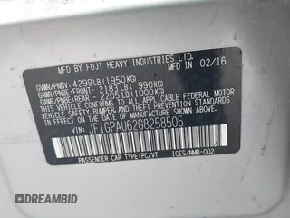 2016 Subaru Impreza Special Sports Limited с VIN JF1GPAU62G8258505, выставлен на аукционе IAAI как лот 42379482 с пробегом 100 677 миль миль и . История ставок и продаж доступна на DreamBid. Изображение 9.