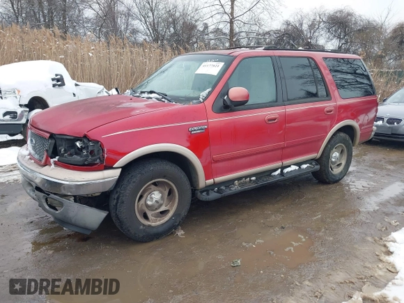1999 Ford Expedition XLT z VIN 1FMPU18L0XLA04738, wystawiony jako IAAI lot #41177021 z przebiegiem 47 673 mil mil oraz . Historia ofert i sprzedaży dostępna na DreamBid. Obrazek 2.