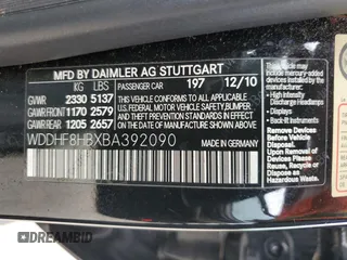 2011 Mercedes-Benz E 350 Luxury с VIN WDDHF8HBXBA392090, выставлен на аукционе Copart как лот 58540455 с пробегом 168 529 миль миль и Списание • Salvage title. История ставок и продаж доступна на DreamBid. Изображение 12.