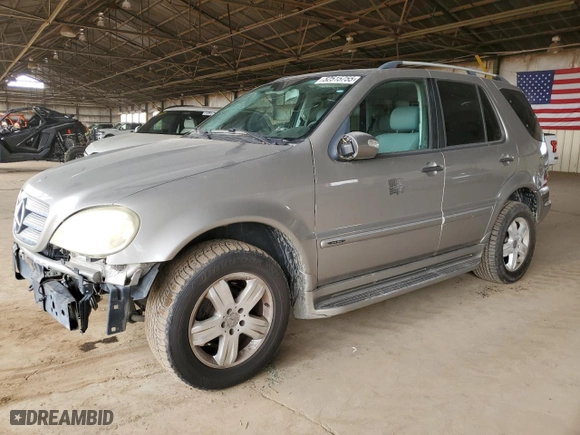 2005 Mercedes-Benz M-Class 3.7L with VIN 4JGAB57E25A527998, listed as a Copart auction lot 52515755 with 97,764 mi miles and Clean Title. Bid and sale history available at carsss.com. Image 1.