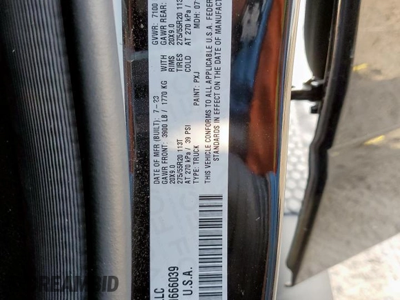 2023 Ram 1500 Big Horn with VIN 1C6SRFFT2PN666039, listed as a Copart auction lot 61458085 with 29,206 mi miles and Salvage title. Bid and sale history available at DreamBid. Image 13.