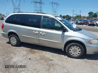 2001 Chrysler Town & Country LX z VIN 2C4GP44G91R163410, wystawiony jako IAAI lot #42391306 z przebiegiem 152 613 mil mil oraz . Historia ofert i sprzedaży dostępna na DreamBid. Obrazek 1.